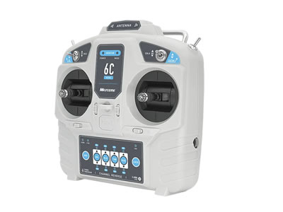 MicroZone MC6C Mini V2 2.4G 6CH Controller with MC6RE V2 Transmitter Radio System