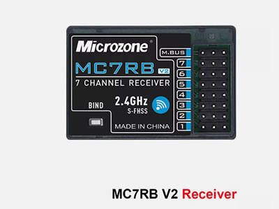 MicroZone MC6C Mini V2 2.4G 6CH Controller with  MC7RB V2 Transmitter Radio System